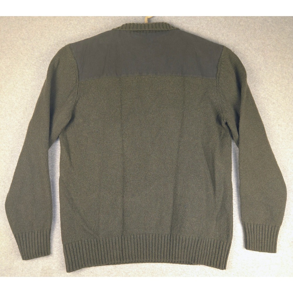 Carhartt Mens Wool Blend Quarter Zip Sweater Olive Green Canvas 103865-350 L - Picture 4 of 6